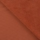Tissu Jersey Aspect Velours Côtelé Brique