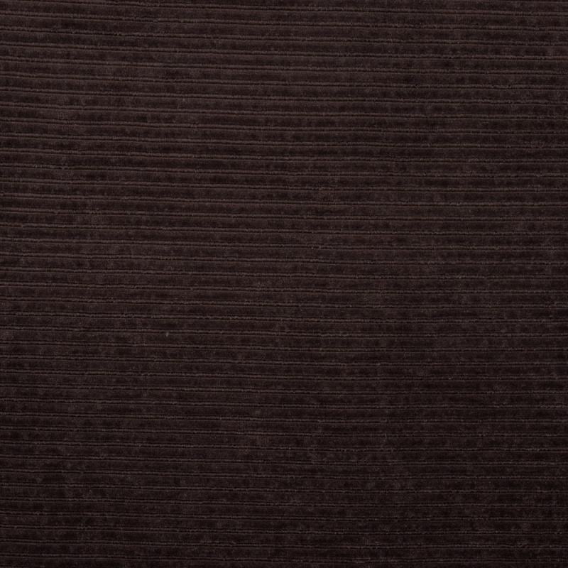 Tissu Jersey Aspect Velours Côtelé Marron