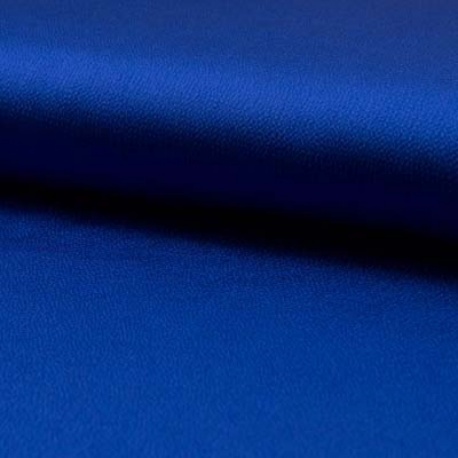 Tissu Satin Bubble Uni Cobalt