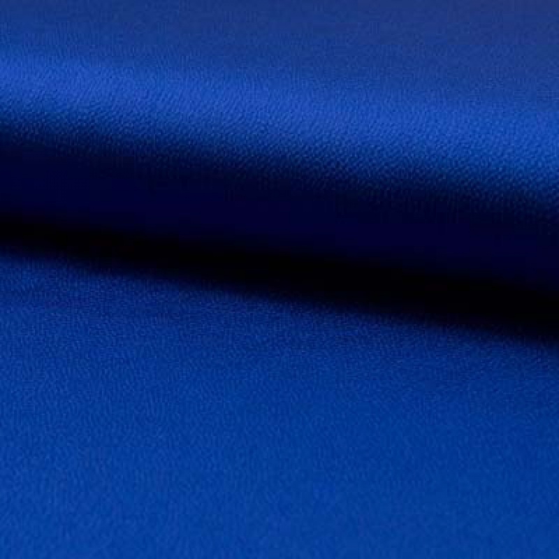 Tissu Satin Bubble Uni Cobalt