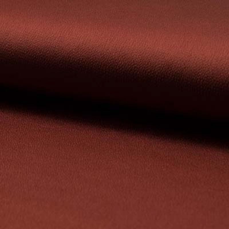 Tissu Satin Bubble Uni Terracotta