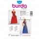 Patron Burda Style 7468 Historique Robe Bonnet Moyen Age  36/54