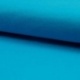 Tissu Bord Côte Coton Gratté Bio Uni Turquoise