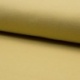 Tissu Bord Côte Coton Gratté Bio Uni Jaune Poudré