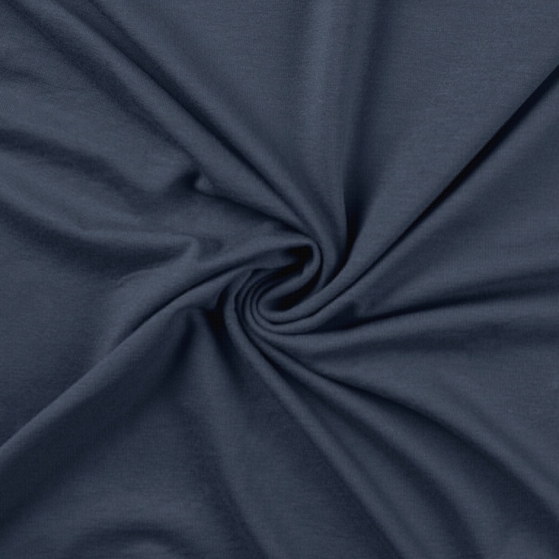 Tissu Jersey Luxe Uni Coloris Denim