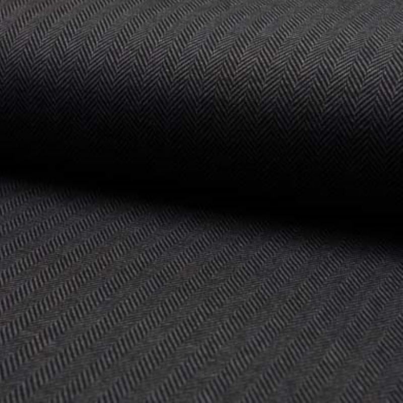 Tissu Jacquard Herringbone Noir Gris