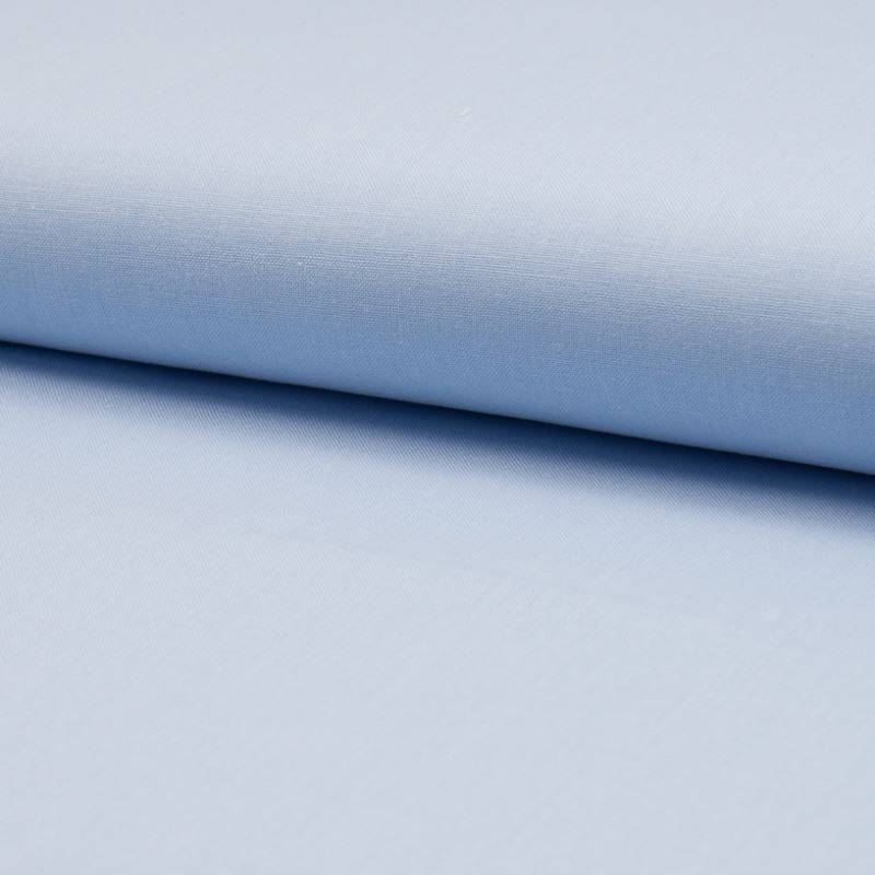 Tissu Popeline Unie Bleu Ciel 