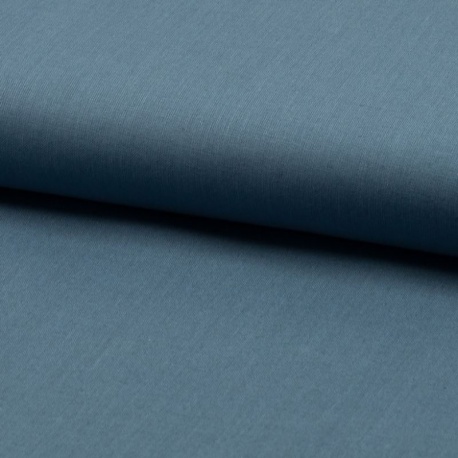 Tissu Coton Uni Bleu 
