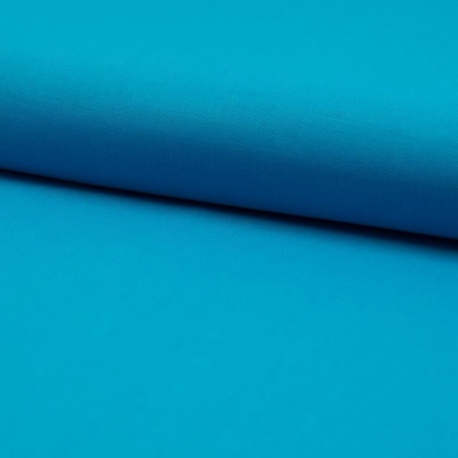 Tissu Coton Uni Aqua 