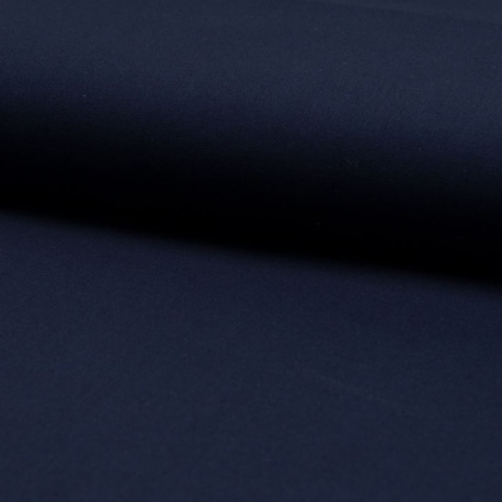 Tissu Coton Unie Bleu Foncé