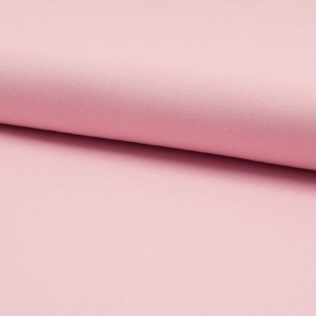 Tissu Coton Uni Rose