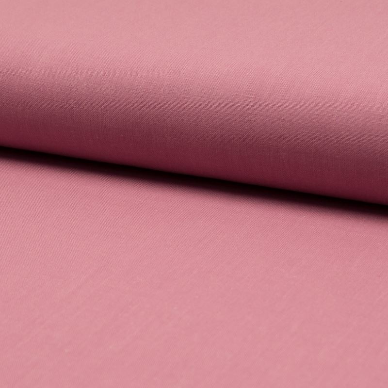 Tissu Coton Uni Vieux Rose