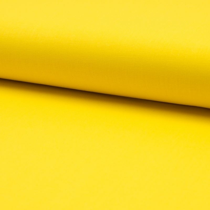 Tissu Coton Uni Jaune 