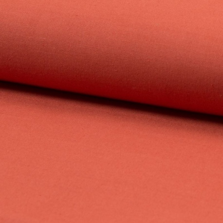 Tissu Coton Uni Brique