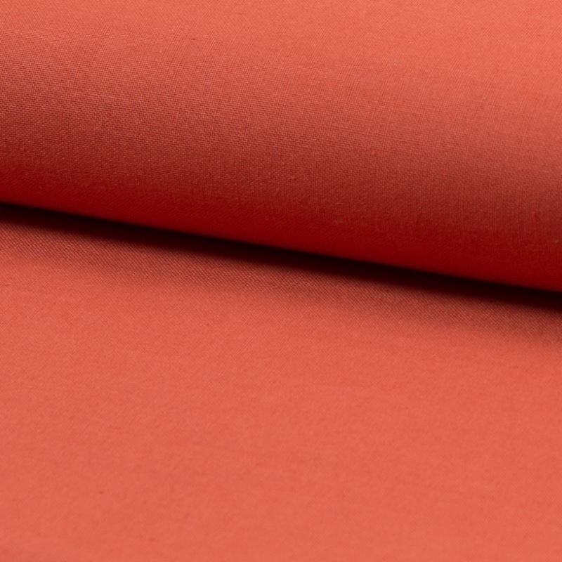 Tissu Coton Uni Brique