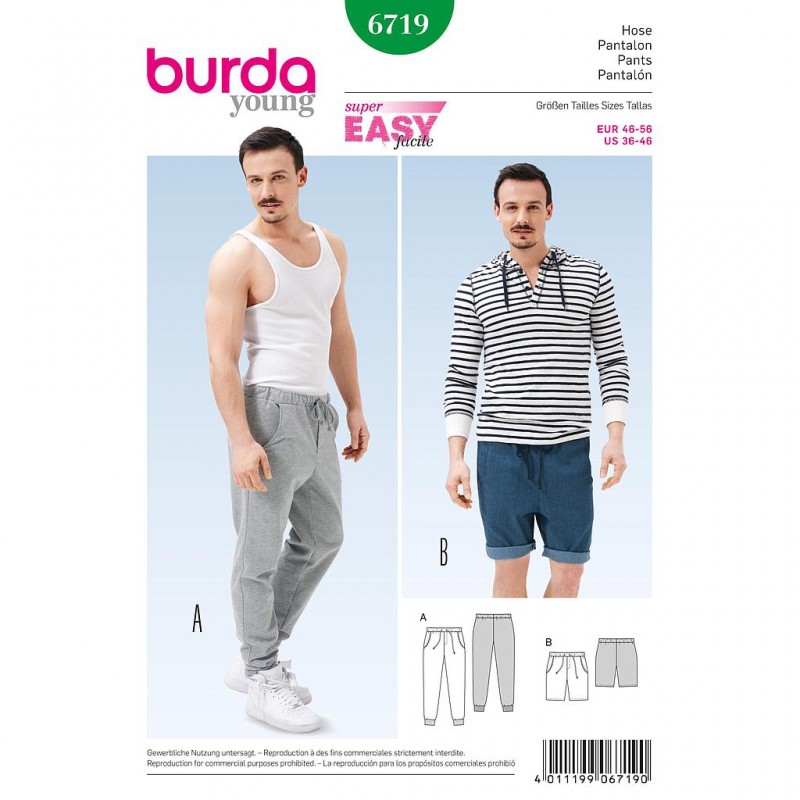 Patron Burda Style 6719 Pantalon 46/56