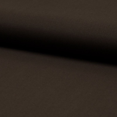 Tissu Coton Uni Marron 