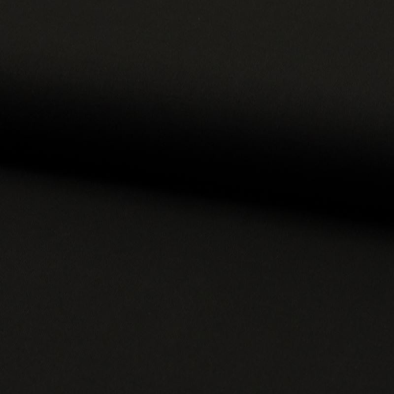 Tissu Popeline Unie Noir 