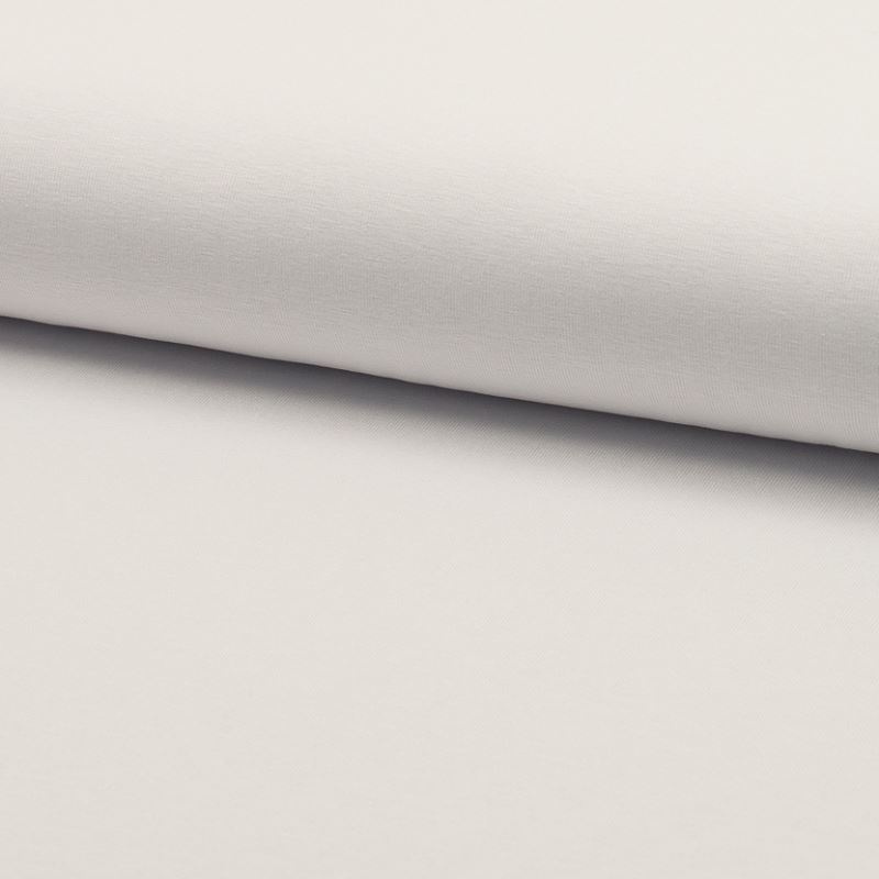 Tissu Toile Tricot Viscose Unie Blanc