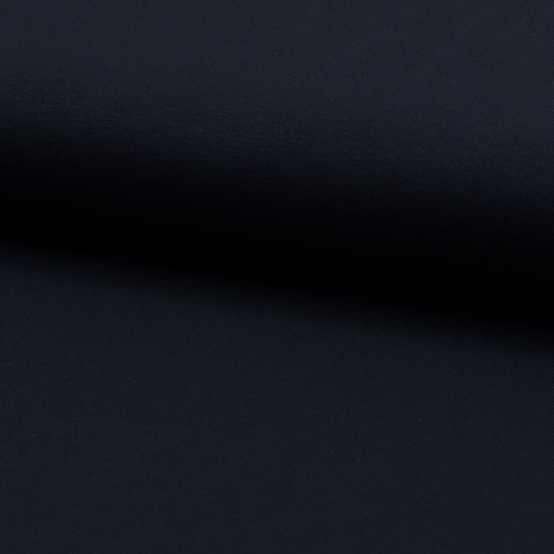 Tissu Toile Tricot Viscose Unie Navy