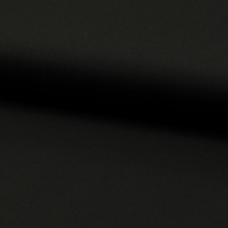 Tissu Popeline Unie Noir 