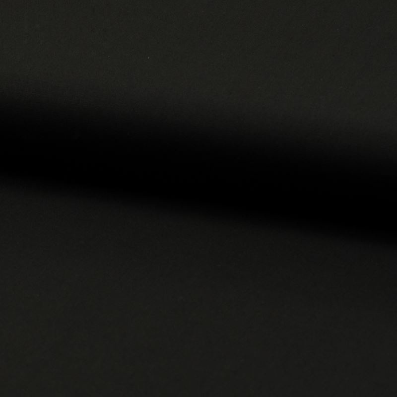 Tissu Popeline Unie Noir 