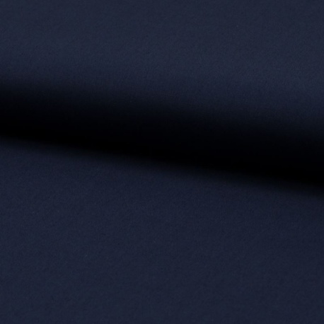 Tissu Popeline Unie Navy