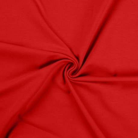 Tissu Jersey Rouge