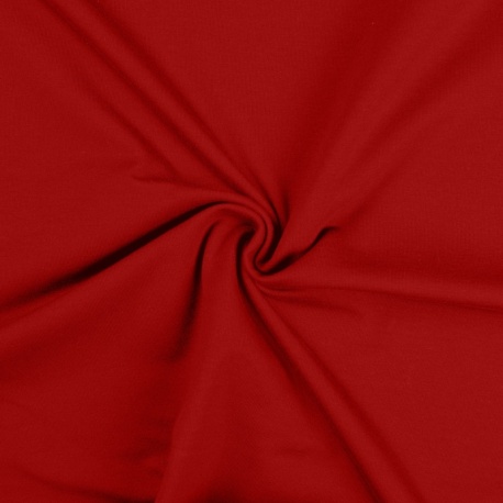Tissu Jersey Rouge Foncé