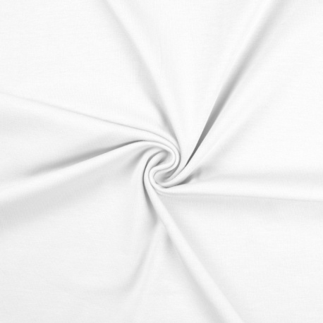 Tissu Jersey Blanc