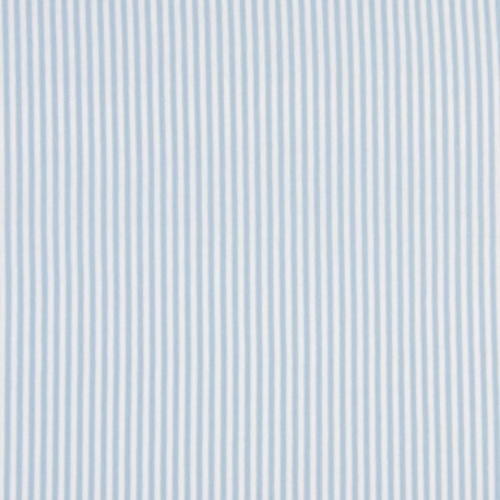 Tissu Bord Cote Rayure 3mm Bleu Blanc