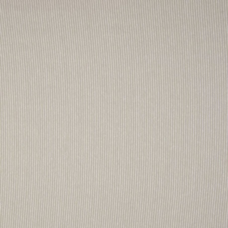 Tissu Bord Cote Rayure 2mm Beige Blanc