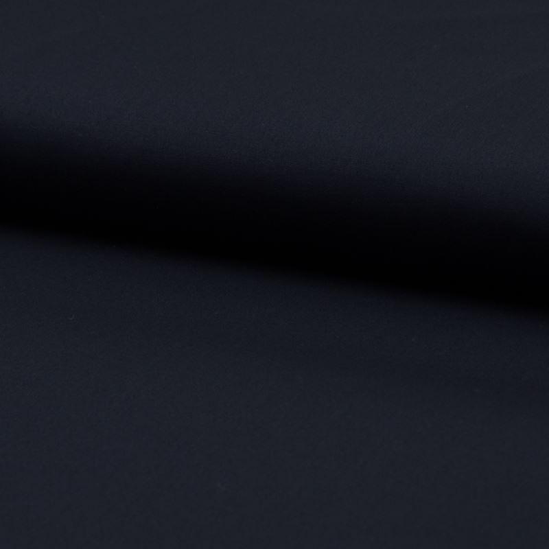 Tissu Coton Léger Extensible Uni Navy 