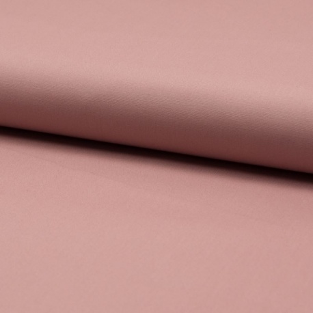 Tissu Coton Léger Extensible Uni Rose Poudre