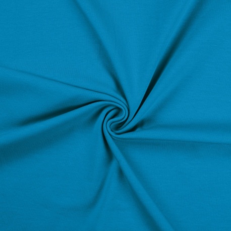 Tissu Jersey Bleu Vert