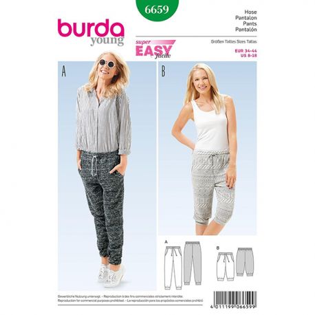 Patron Burda Style 6659 Pantalon 34/44