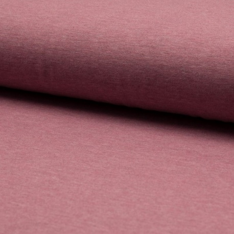 Tissu Jersey Chiné Vieux Rose