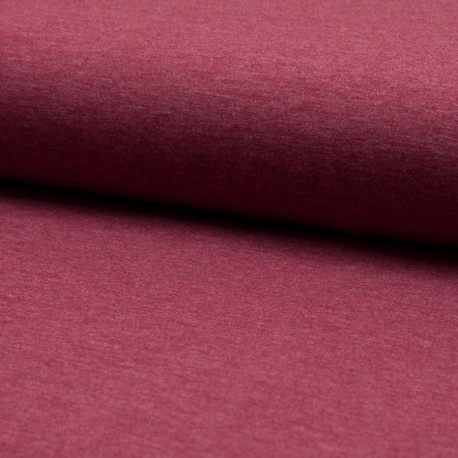 Tissu Jersey Chiné Bordeaux