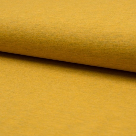 Tissu Jersey Chiné Ocre