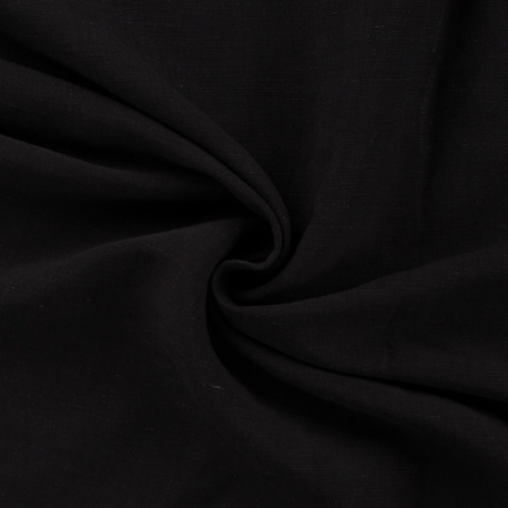 Tissu Lin Viscose Santorini Noir