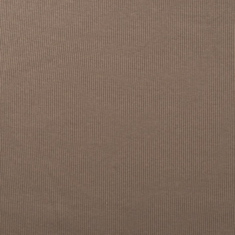 Tissu Jersey Côtelé Florida Taupe