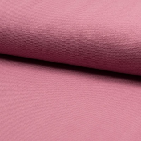 Tissu Jersey Piqué Uni Rose