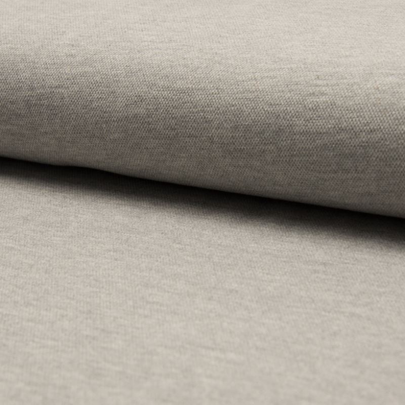 Tissu Jersey Piqué Uni Gris Perle