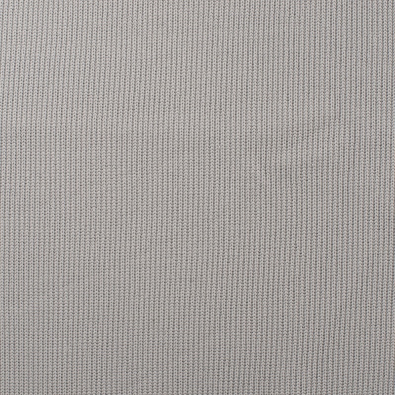 Tissu Maille Tricot Coton Miami Gris Perle 