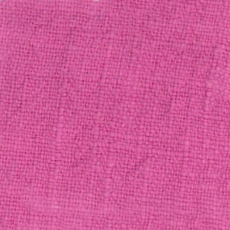 Tissu Lin Lavé Uni Fuchsia