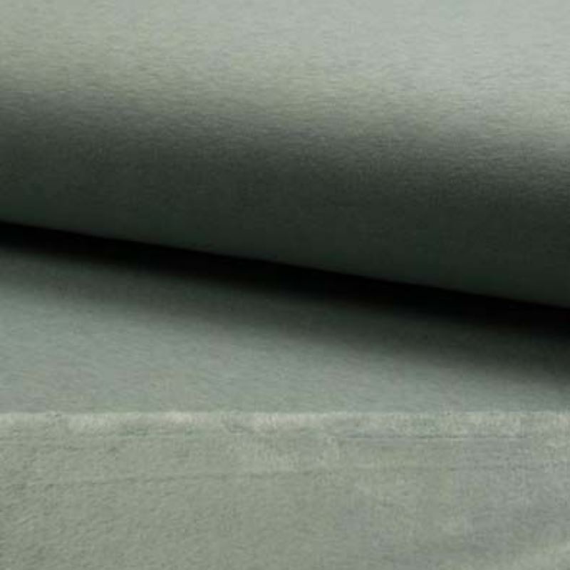 Tissu Sweat Reversible Uni Tilleul