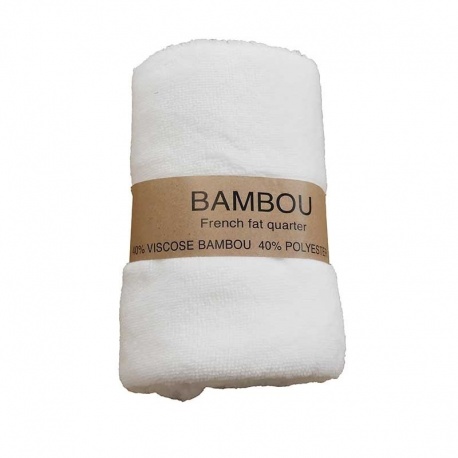 Coupon Eponge Bambou Blanc 50x70 cm