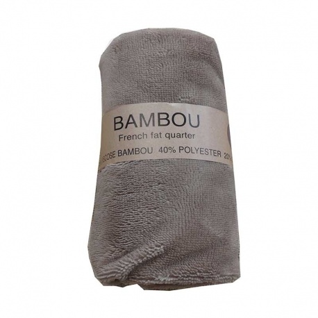 Coupon Eponge Bambou Taupe 50x70 cm