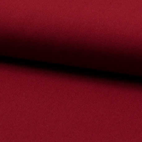 Tissu Toile Coton Canvas Bordeaux 