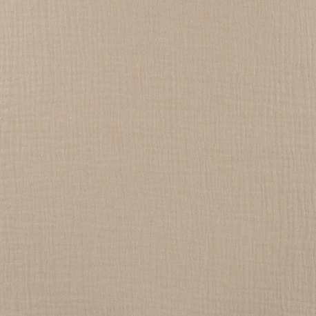 Tissu Double Gaze Foil Sable 